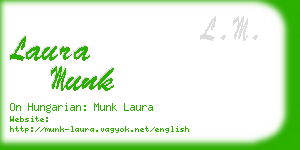 laura munk business card